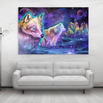Canvas 18 Astral Wolves | Mugwort Designs