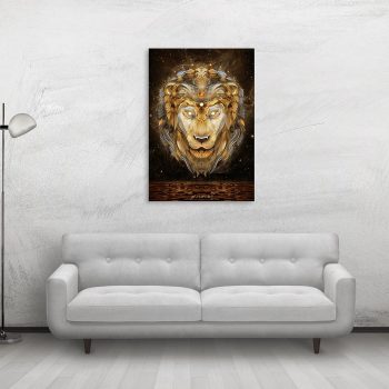 Canvas 28 Brass Lion | Mugwort Designs