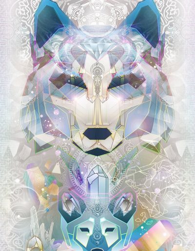 Crystalline Wolf Totem | Mugwort Designs