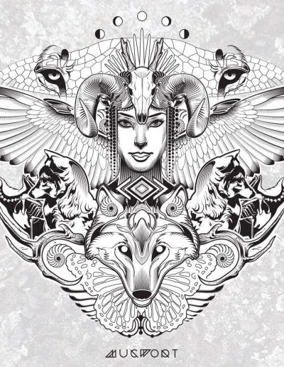 Dryad Linework | Mugwort Designs