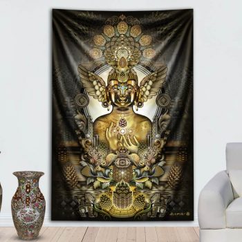 Pinecone Buddha Tapestry | Mugwort Designs