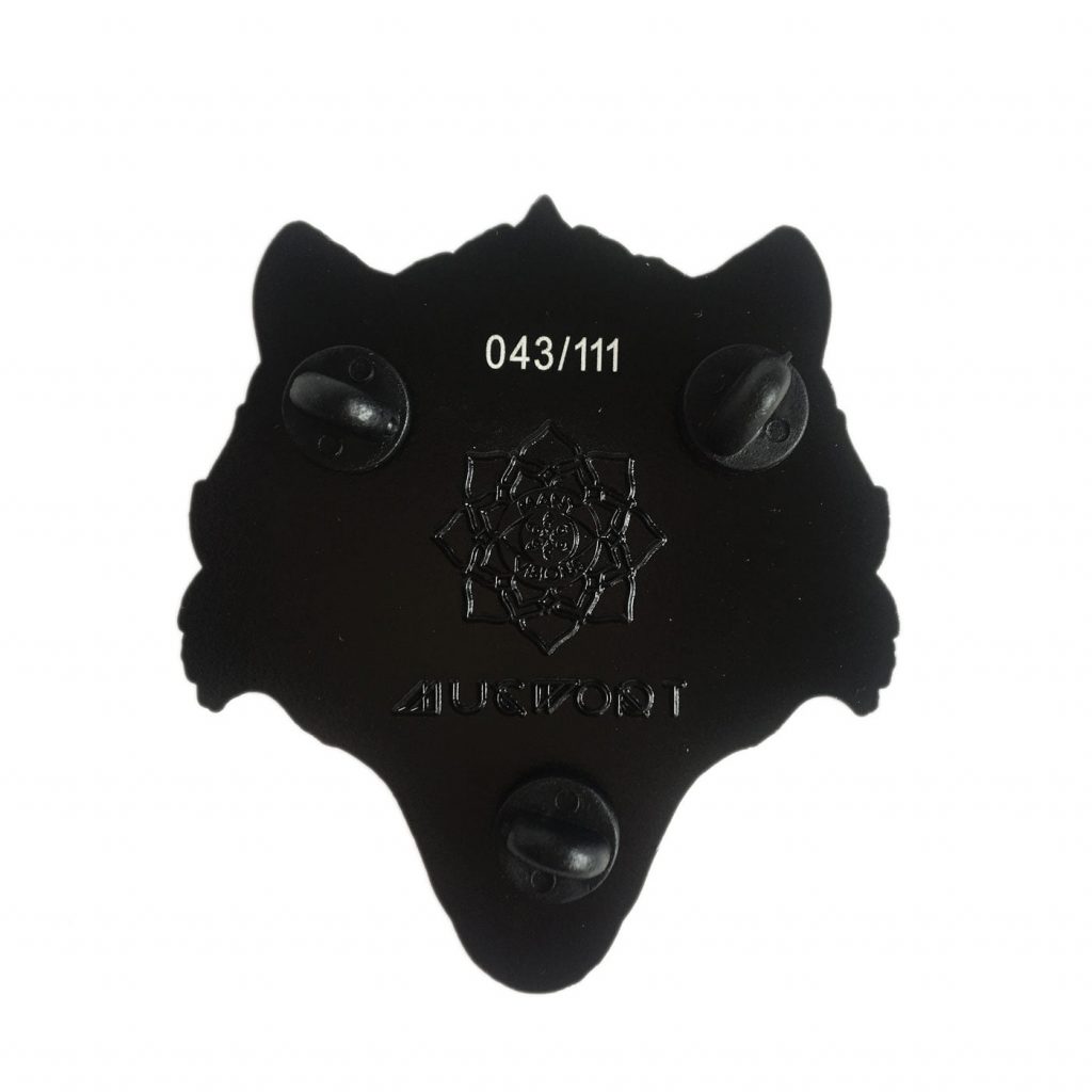 Chrome Wolf Pin 3
