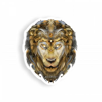 Brass Lion Sticker | Mugwort Designs