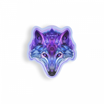 Chrome Wolf Sticker | Mugwort Designs