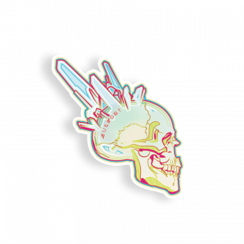 Crystal Skull Sticker | Mugwort Designs