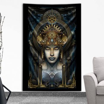 Kali Gaze Tapestry by Mugwort