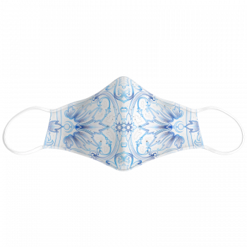 Ornamental Relic (Blue) Face Mask by Mugwort