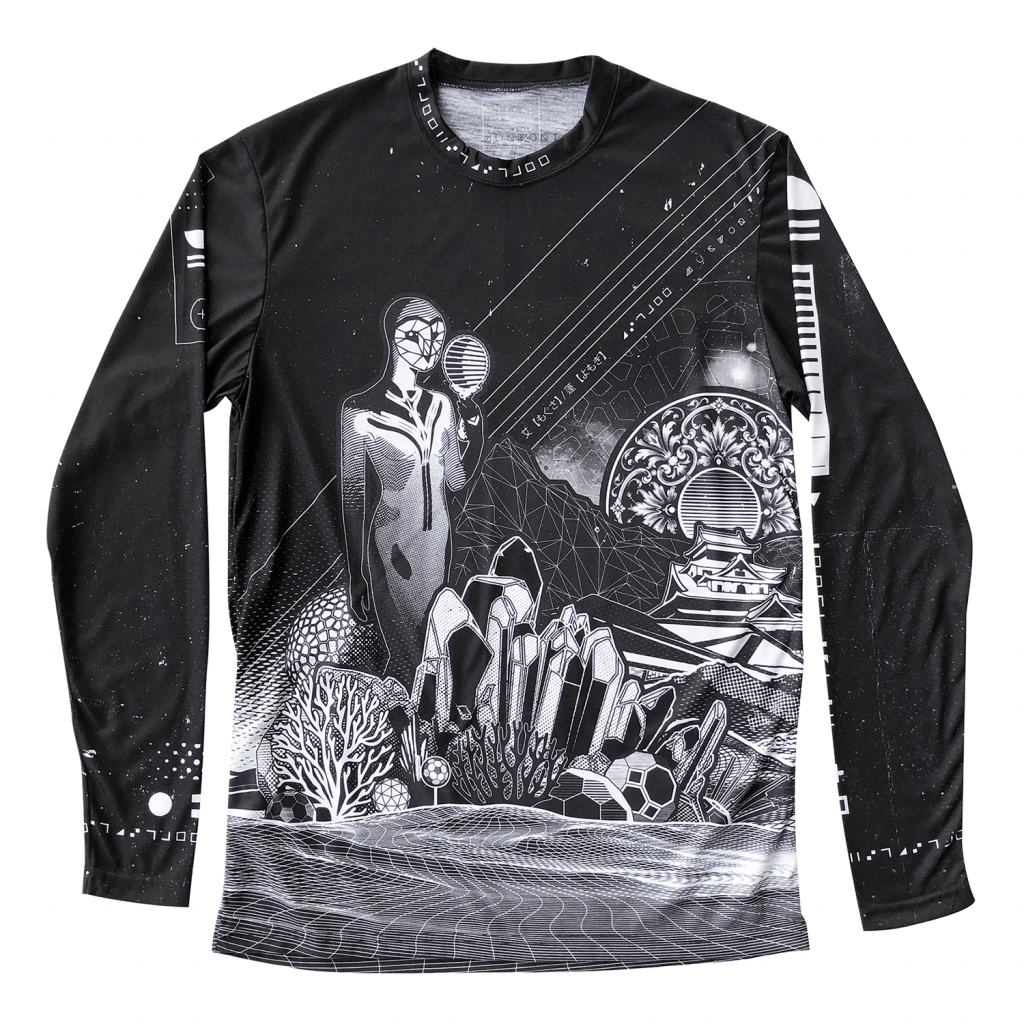 Dissolution of Form (Dark) Long Sleeve Shirt 1
