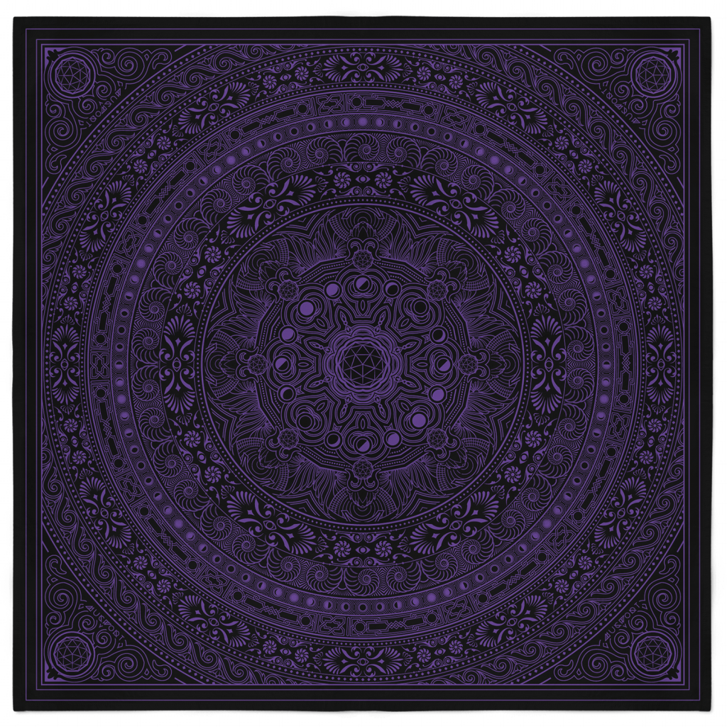 Lunar Bandana – Black and Purple 1