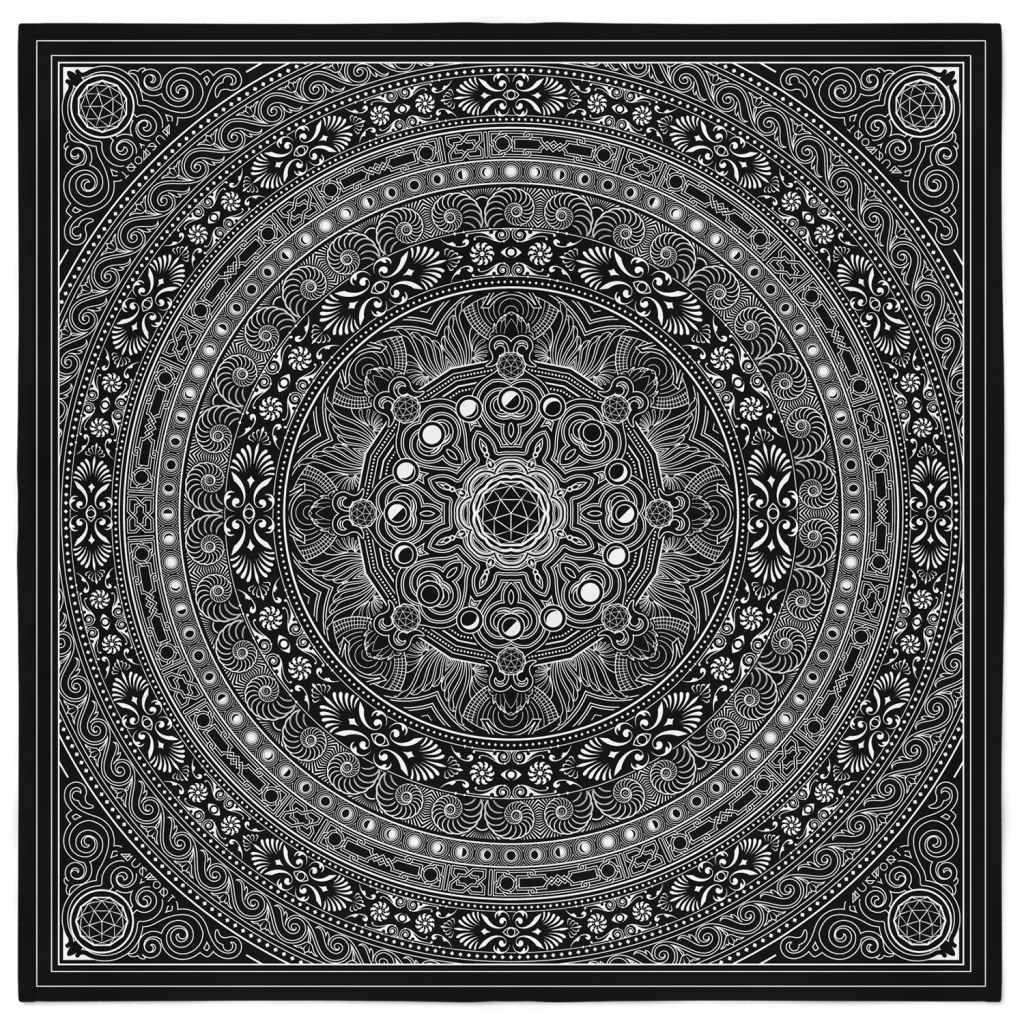 Lunar Bandana – Black and White 1
