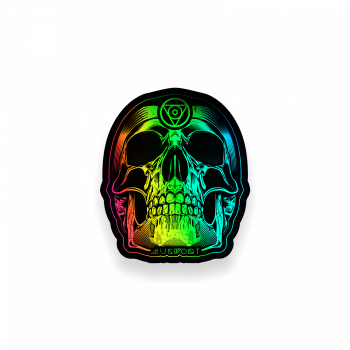 Skull Holographic Sticker