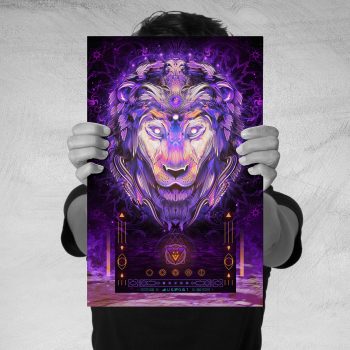 Hyper Light Lion Print